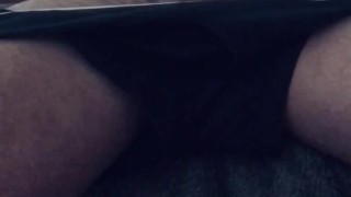 Lit and horny. Stroking while bro in bed