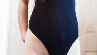 Intense Tease in Bodysuit