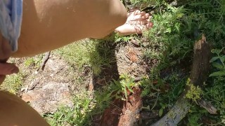 Girl Standing Public Pissing 