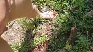 Girl Standing Public Pissing 