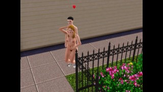 Fatty works as a prostitute. Lesbian on the street | 3D game, 3DCG, Adults