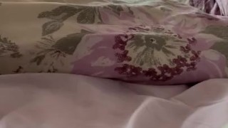 Corona lockdown with stepsister and bro - woke up to him having a morning wank