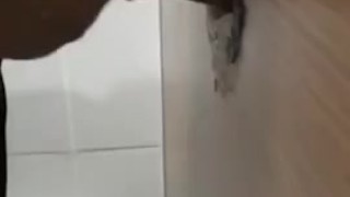 boy sucking dick in toilet public 