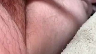 Inserting urethra plug - sounding. 