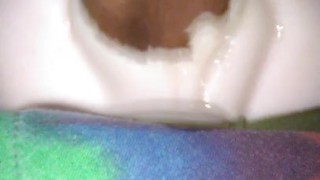 Black Cock fucking pussy and creampies her