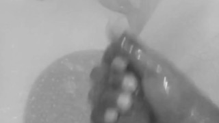Big Black Uncut Dick in Shower