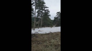 Interracial Icy Foresy Outdoor Fuck In One Of Aspen Colorado Parks!!!!!!!