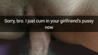 I double cumming in your girlfriend's unprotected womb! [Cuckold.Snapchat]