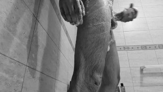 Shower time, for you, cumshot, solo male masturbation