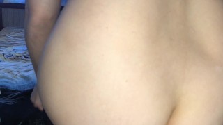 milf chooses an outfit for an interview