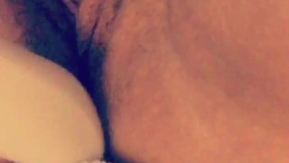 Playing with my pussy after I cum from my vibrator