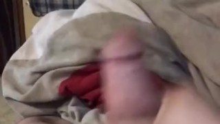 Jerking off while watching porn