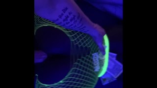 BlackLight Swirl.. (HUGE CUMSHOT)