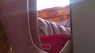 Sexy shoeplay with dipping and dangeling