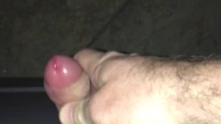 Almost Caught Fucking the glory hole of our picnic table that was stored in the shed