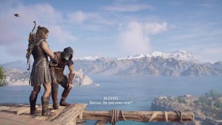 greek stud swings around spear 35
