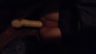 Playing with Jeff Stryker toy