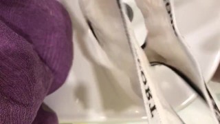 at a party, I found panties in the wash and masturbate, but did not finis