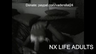 Long stroking those holes anal and pussy