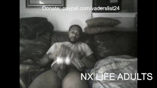 Black cock penetrates her pussy and asshole dripping cum