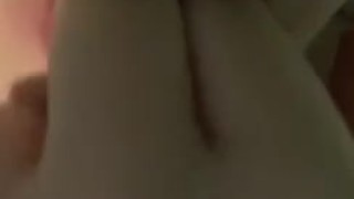 Chick Gives Her Hand A Blowjob