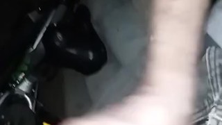 Big Dick Stroking near the highway. Public loud stroking