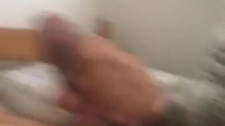 Jerking nice big hard cock
