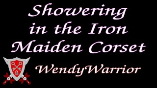 Showering in my Iron Maiden Corset (full video)