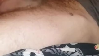 Shaved dick gets stroked just right. Tatted male moans for you. 