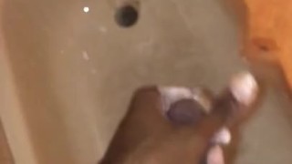 Tiny bit of cum