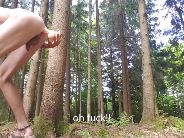 640px x 480px - Dildo Fuck in the Forest! Public Risky Nude Walk + Anal! Cum While Riding!  - Free Porn Videos - YouPorngay