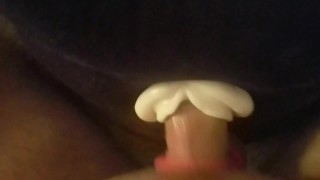 Creampie in/on pocket pussy after edging 