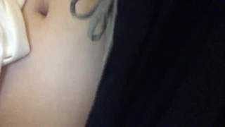Chubby Girl Fucking herself with a Vibrator and Cumming