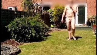 Naked in garden when neighbour is in her garden 