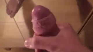 Big Cumshot On Mirror.