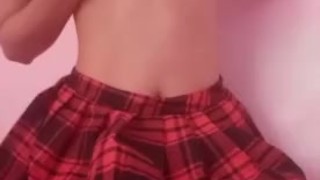sexy asian teen spanking her ass and teasing