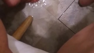 Onlyfans PinkMoonLust Fetish Slut Pees on Kitchen Floor Squirt Piss Hairy Pussy Clit Clitoris PAWG 