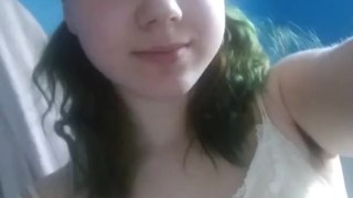 Emerald masturbating in the bathroom...WITH ORGASM ON CAMERA!