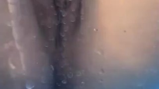 Juicy pussy in the pool
