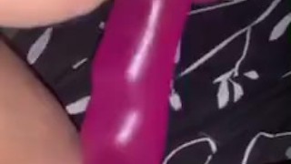 Big dildo stretched my pussy out 