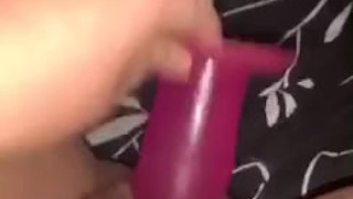 Big dildo stretched my pussy out 