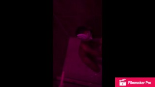 (Voyeur) Young slut plays with toy in shower