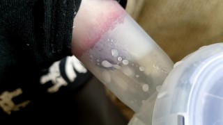 Nipple being sucked dry