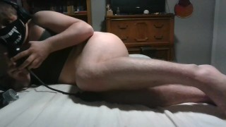 sissy launches plug from butt and gapes