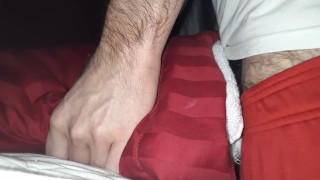 Big dick inside pillow 