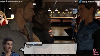 Pandora's Box #12: Cheating slut sucks cock under the table (HD gameplay)