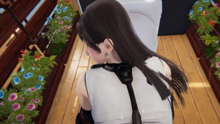 AI Syoujyo FF7 Tifa Pussy Licking Orgasm. Close up view, POV.