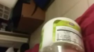 Fat cock dipped in coconut oil and played with (amateur) 