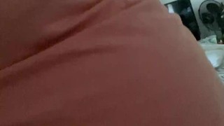 Fat gainer, tight fitting shirt and belly play