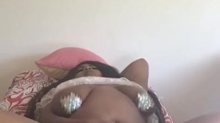 Sneaking a nutt inside during cookout